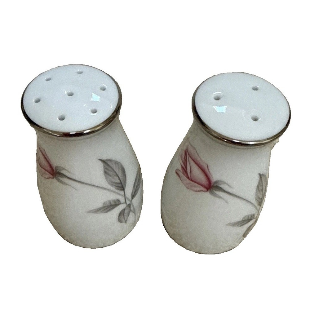 Noritake China Japan Rosemarie #6044 Salt and Pepper Shaker Set